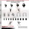 Service Caster 4 Inch 316SS Hard Rubber Swivel 1-1/4 Inch Expanding Stem Caster Set Brake SCC SCC-SS316EX20S414-HRS-TLB-114-4 - alternate 4